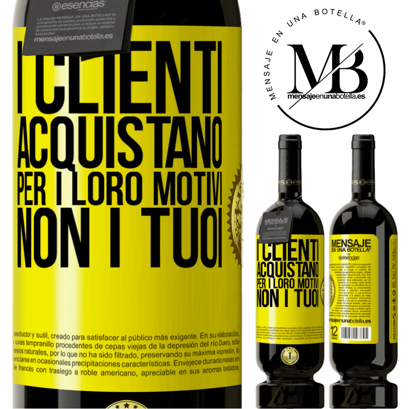 49,95 € Spedizione Gratuita | Vino rosso Edizione Premium MBS® Riserva I clienti acquistano per i loro motivi, non i tuoi Etichetta Gialla. Etichetta personalizzabile Riserva 12 Mesi Raccogliere 2014 Tempranillo