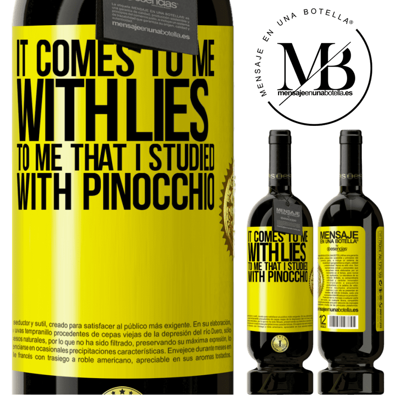 29,95 € Free Shipping | Red Wine Premium Edition MBS® Reserva It comes to me with lies. To me that I studied with Pinocchio Yellow Label. Customizable label Reserva 12 Months Harvest 2014 Tempranillo