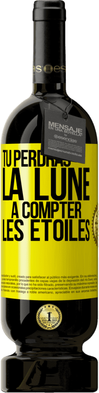 49,95 € Envoi gratuit | Vin rouge Édition Premium MBS® Réserve Tu perdras la lune à compter les étoiles Étiquette Jaune. Étiquette personnalisable Réserve 12 Mois Récolte 2016 Tempranillo