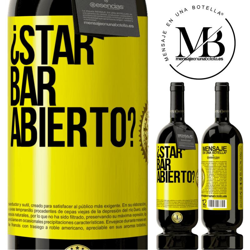 29,95 € Free Shipping | Red Wine Premium Edition MBS® Reserva ¿STAR BAR abierto? Yellow Label. Customizable label Reserva 12 Months Harvest 2014 Tempranillo