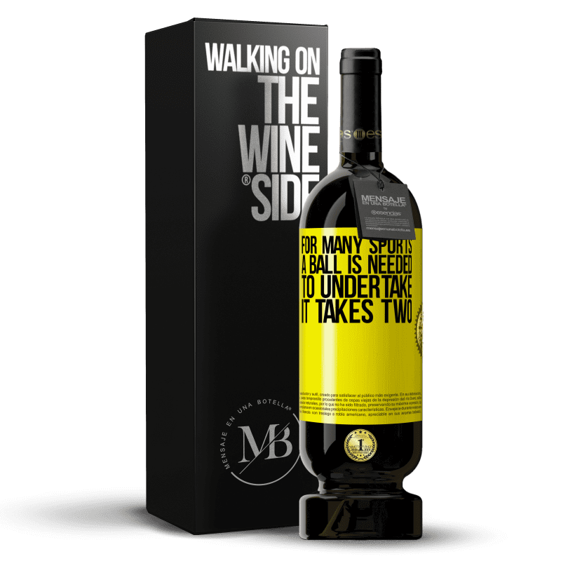 29,95 € Free Shipping | Red Wine Premium Edition MBS® Reserva For many sports a ball is needed. To undertake, it takes two Yellow Label. Customizable label Reserva 12 Months Harvest 2014 Tempranillo