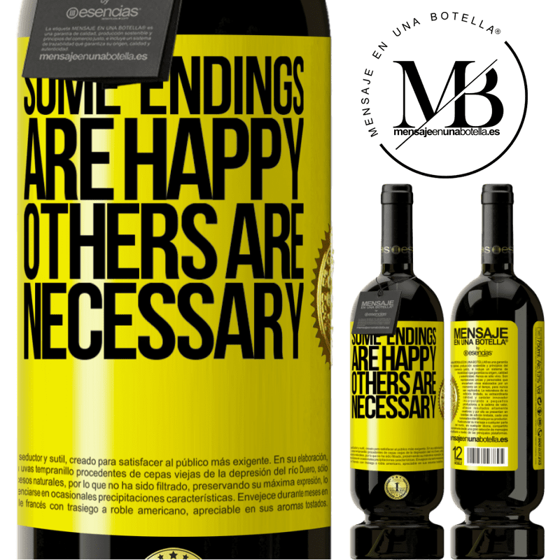 49,95 € Free Shipping | Red Wine Premium Edition MBS® Reserve Some endings are happy. Others are necessary Yellow Label. Customizable label Reserve 12 Months Harvest 2015 Tempranillo