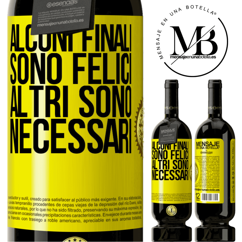 49,95 € Spedizione Gratuita | Vino rosso Edizione Premium MBS® Riserva Alcuni finali sono felici. Altri sono necessari Etichetta Gialla. Etichetta personalizzabile Riserva 12 Mesi Raccogliere 2015 Tempranillo
