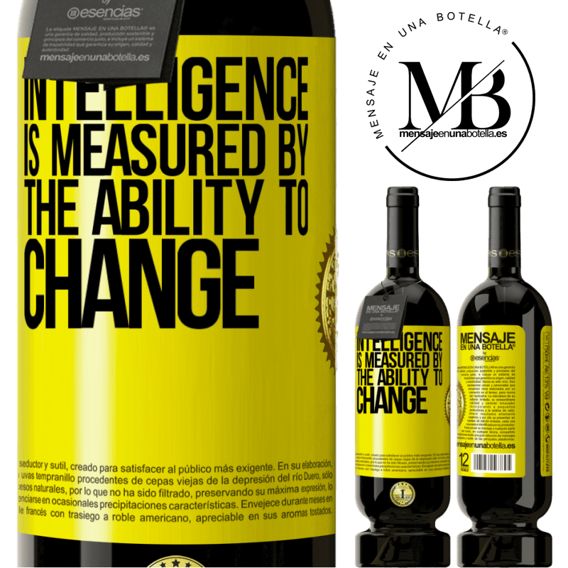 29,95 € Free Shipping | Red Wine Premium Edition MBS® Reserva Intelligence is measured by the ability to change Yellow Label. Customizable label Reserva 12 Months Harvest 2014 Tempranillo