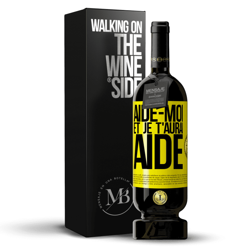 49,95 € Envoi gratuit | Vin rouge Édition Premium MBS® Réserve Aide-moi et je t'aurai aidé Étiquette Jaune. Étiquette personnalisable Réserve 12 Mois Récolte 2015 Tempranillo