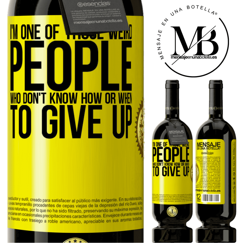 29,95 € Free Shipping | Red Wine Premium Edition MBS® Reserva I'm one of those weird people who don't know how or when to give up Yellow Label. Customizable label Reserva 12 Months Harvest 2014 Tempranillo
