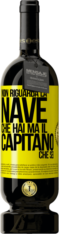 49,95 € | Vino rosso Edizione Premium MBS® Riserva Non riguarda la nave che hai, ma il capitano che sei Etichetta Gialla. Etichetta personalizzabile Riserva 12 Mesi Raccogliere 2015 Tempranillo