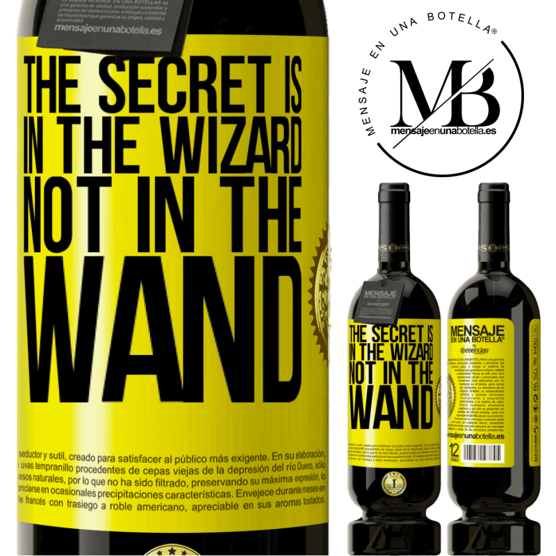 39,95 € | Red Wine Premium Edition MBS® Reserva The secret is in the wizard, not in the wand Yellow Label. Customizable label Reserva 12 Months Harvest 2015 Tempranillo
