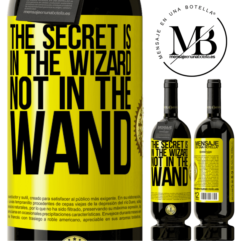 49,95 € Free Shipping | Red Wine Premium Edition MBS® Reserve The secret is in the wizard, not in the wand Yellow Label. Customizable label Reserve 12 Months Harvest 2013 Tempranillo