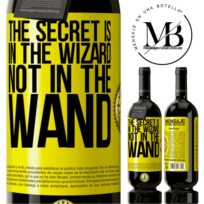 49,95 € Free Shipping | Red Wine Premium Edition MBS® Reserve The secret is in the wizard, not in the wand Yellow Label. Customizable label Reserve 12 Months Harvest 2014 Tempranillo