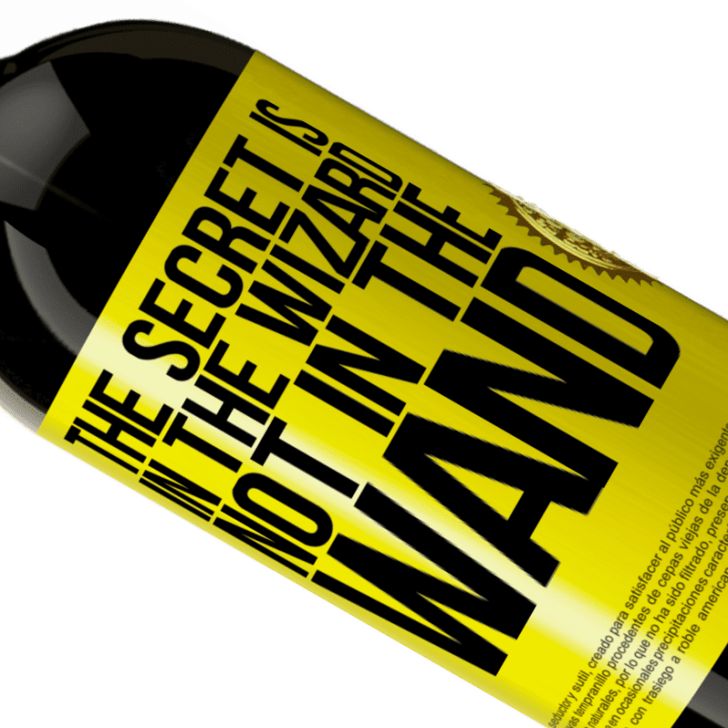 39,95 € | Red Wine Premium Edition MBS® Reserva The secret is in the wizard, not in the wand Yellow Label. Customizable label Reserva 12 Months Harvest 2015 Tempranillo