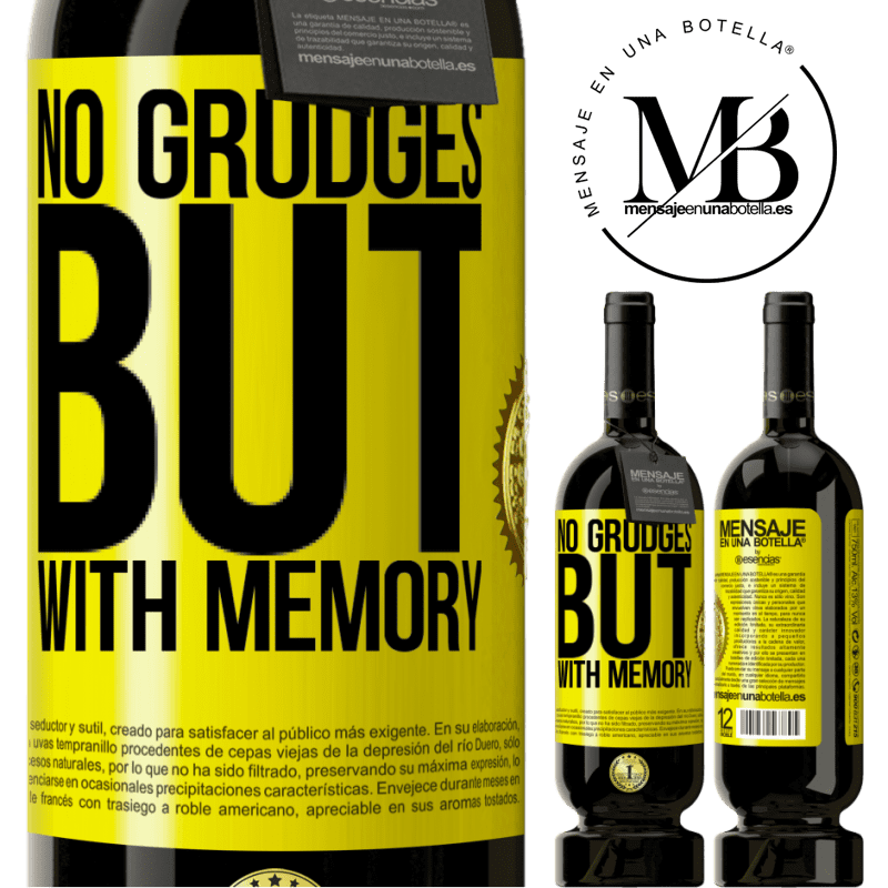 29,95 € Free Shipping | Red Wine Premium Edition MBS® Reserva No grudges, but with memory Yellow Label. Customizable label Reserva 12 Months Harvest 2014 Tempranillo