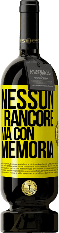 Spedizione Gratuita | Vino rosso Edizione Premium MBS® Riserva Nessun rancore, ma con memoria Etichetta Gialla. Etichetta personalizzabile Riserva 12 Mesi Raccogliere 2015 Tempranillo