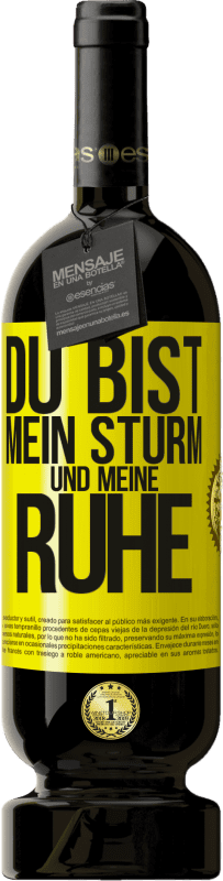 Kostenloser Versand | Rotwein Premium Ausgabe MBS® Reserve Du bist mein Sturm und meine Ruhe Gelbes Etikett. Anpassbares Etikett Reserve 12 Monate Ernte 2016 Tempranillo