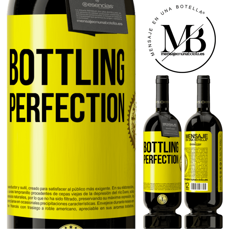 49,95 € Spedizione Gratuita | Vino rosso Edizione Premium MBS® Riserva Bottling perfection Etichetta Gialla. Etichetta personalizzabile Riserva 12 Mesi Raccogliere 2015 Tempranillo