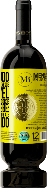 «O conteúdo deste frasco rejuvenesce. É possível que amanhã você acorde como um bebê: vômito, irritado, cagado e até» Edição Premium MBS® Reserva