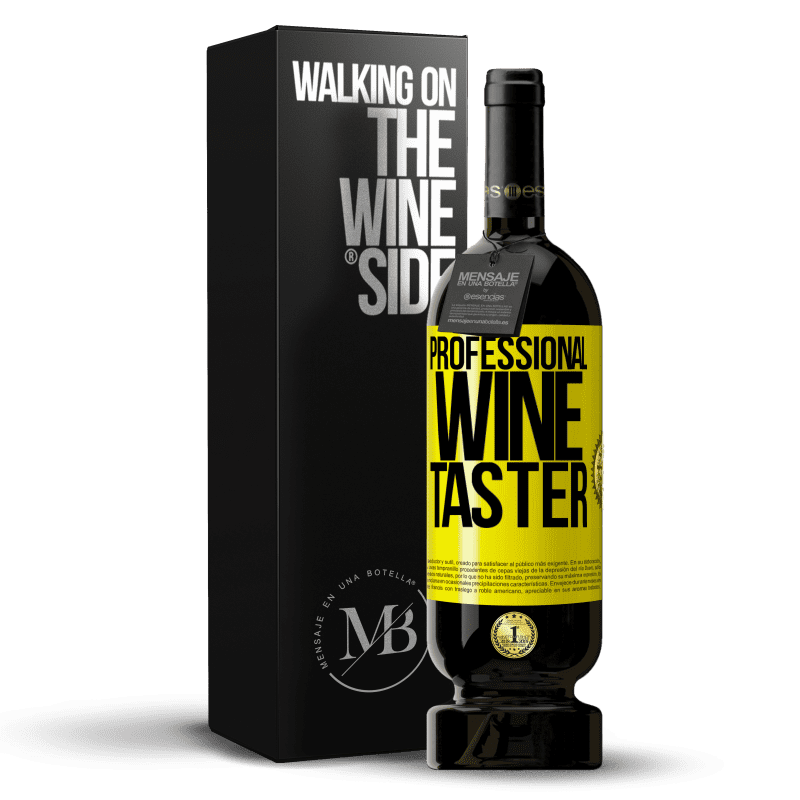 39,95 € Free Shipping | Red Wine Premium Edition MBS® Reserva Professional wine taster Yellow Label. Customizable label Reserva 12 Months Harvest 2015 Tempranillo