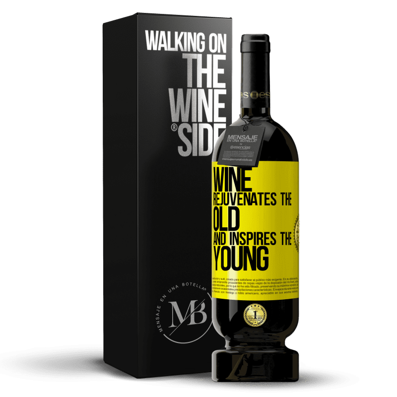 49,95 € Free Shipping | Red Wine Premium Edition MBS® Reserve Wine rejuvenates the old and inspires the young Yellow Label. Customizable label Reserve 12 Months Harvest 2014 Tempranillo