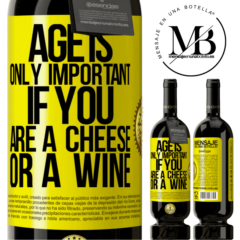 49,95 € Free Shipping | Red Wine Premium Edition MBS® Reserve Age is only important if you are a cheese or a wine Yellow Label. Customizable label Reserve 12 Months Harvest 2014 Tempranillo