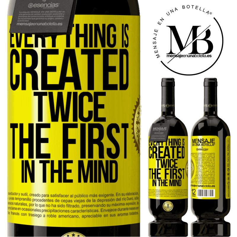 29,95 € Free Shipping | Red Wine Premium Edition MBS® Reserva Everything is created twice. The first in the mind Yellow Label. Customizable label Reserva 12 Months Harvest 2014 Tempranillo