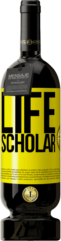 Envio grátis | Vinho tinto Edição Premium MBS® Reserva Life Scholar Etiqueta Amarela. Etiqueta personalizável Reserva 12 Meses Colheita 2016 Tempranillo