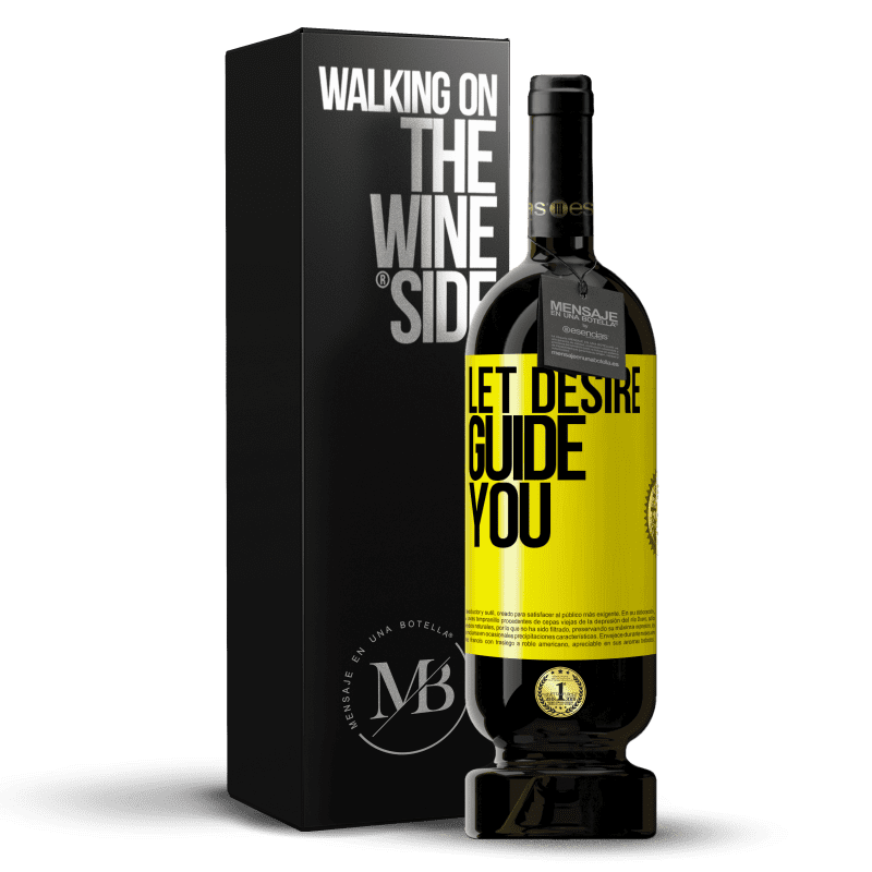 29,95 € Free Shipping | Red Wine Premium Edition MBS® Reserva Let desire guide you Yellow Label. Customizable label Reserva 12 Months Harvest 2014 Tempranillo