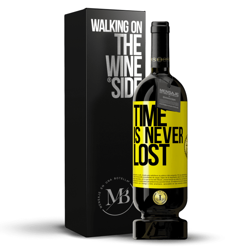39,95 € Free Shipping | Red Wine Premium Edition MBS® Reserva Time is never lost Yellow Label. Customizable label Reserva 12 Months Harvest 2015 Tempranillo