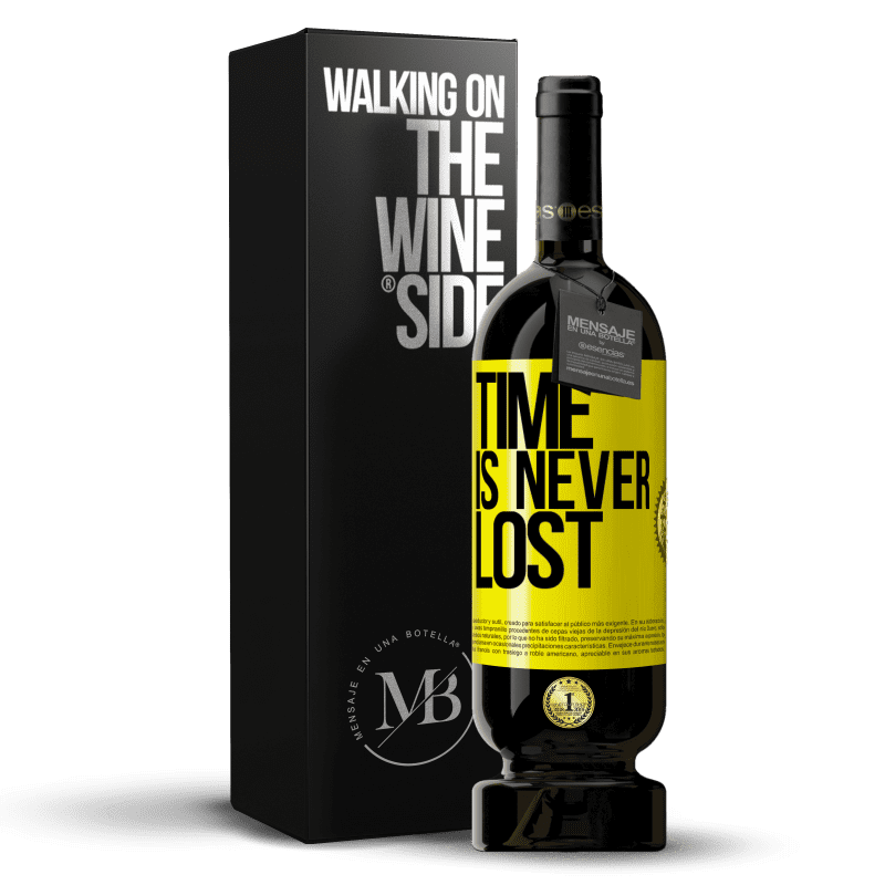 49,95 € Free Shipping | Red Wine Premium Edition MBS® Reserve Time is never lost Yellow Label. Customizable label Reserve 12 Months Harvest 2015 Tempranillo