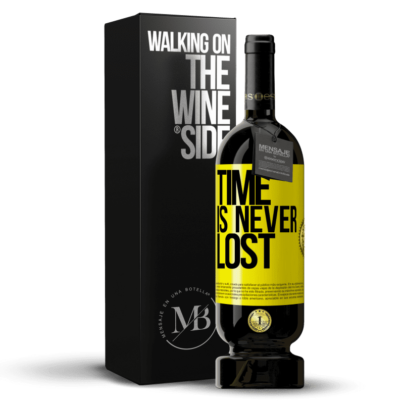 29,95 € Free Shipping | Red Wine Premium Edition MBS® Reserva Time is never lost Yellow Label. Customizable label Reserva 12 Months Harvest 2014 Tempranillo