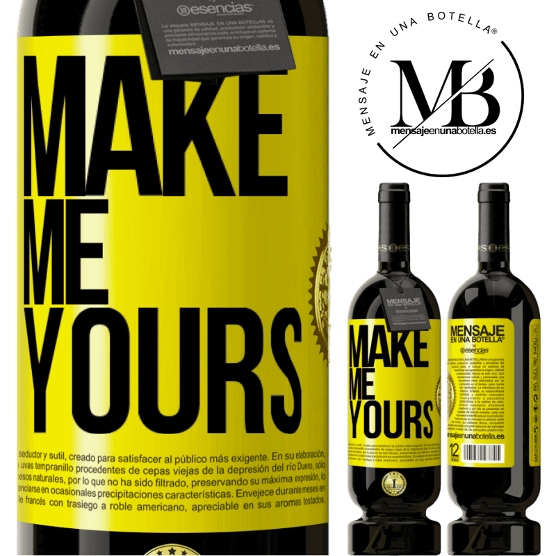 49,95 € Free Shipping | Red Wine Premium Edition MBS® Reserve Make me yours Yellow Label. Customizable label Reserve 12 Months Harvest 2015 Tempranillo