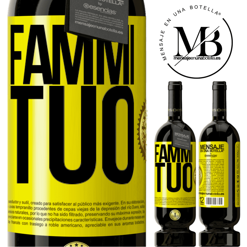 49,95 € Spedizione Gratuita | Vino rosso Edizione Premium MBS® Riserva Fammi tuo Etichetta Gialla. Etichetta personalizzabile Riserva 12 Mesi Raccogliere 2015 Tempranillo