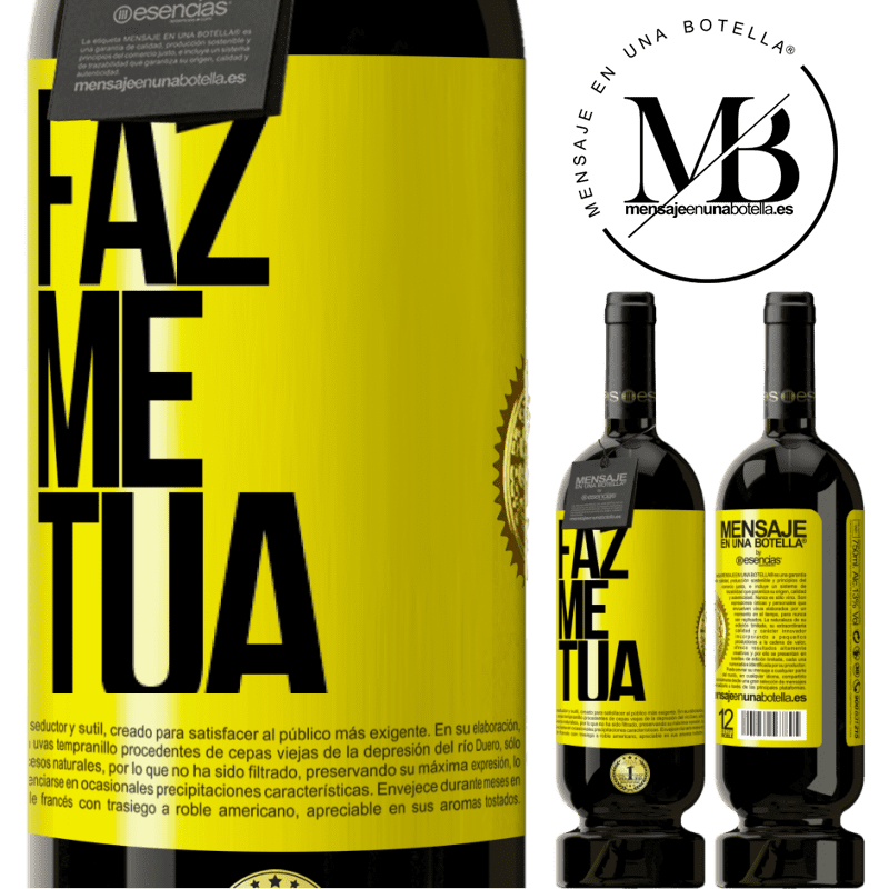 49,95 € Envio grátis | Vinho tinto Edição Premium MBS® Reserva Faz me tua Etiqueta Amarela. Etiqueta personalizável Reserva 12 Meses Colheita 2015 Tempranillo