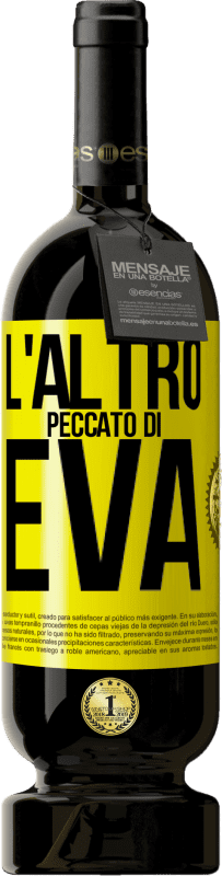 Spedizione Gratuita | Vino rosso Edizione Premium MBS® Riserva L'altro peccato di Eva Etichetta Gialla. Etichetta personalizzabile Riserva 12 Mesi Raccogliere 2014 Tempranillo