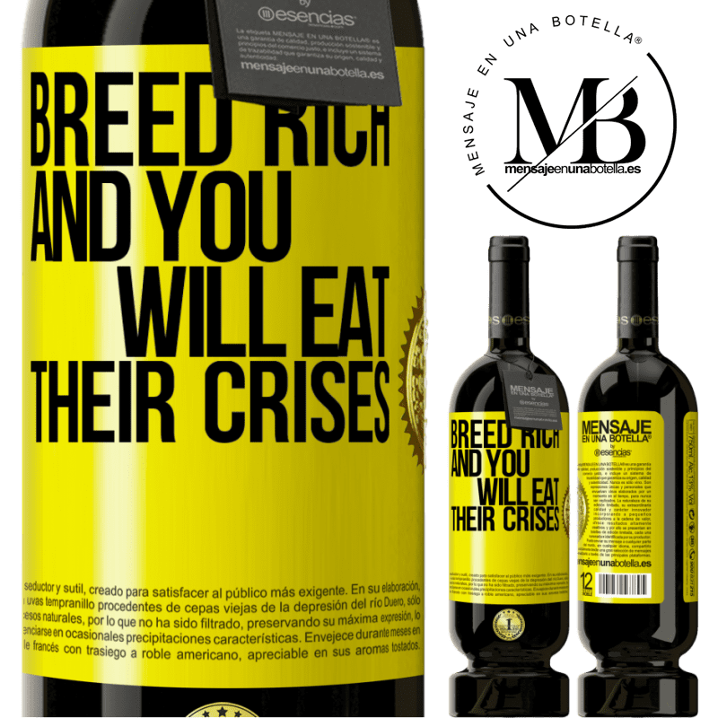 29,95 € Free Shipping | Red Wine Premium Edition MBS® Reserva Breed rich and you will eat their crises Yellow Label. Customizable label Reserva 12 Months Harvest 2014 Tempranillo