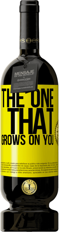 49,95 € | Красное вино Premium Edition MBS® Бронировать The one that grows on you Желтая этикетка. Настраиваемая этикетка Бронировать 12 Месяцы Урожай 2015 Tempranillo