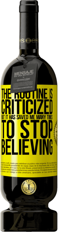 «ルーチンは批判されていますが、信じることをやめるために何度も救われました» プレミアム版 MBS® 予約する