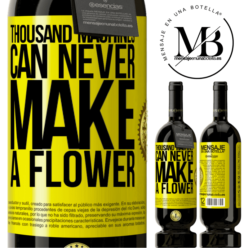 29,95 € Free Shipping | Red Wine Premium Edition MBS® Reserva Thousand machines can never make a flower Yellow Label. Customizable label Reserva 12 Months Harvest 2014 Tempranillo