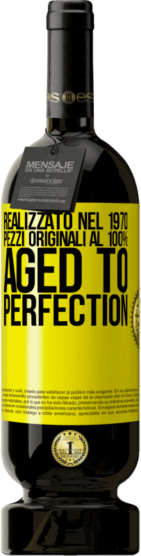 49,95 € Spedizione Gratuita | Vino rosso Edizione Premium MBS® Riserva Realizzato nel 1970, pezzi originali al 100%. Aged to perfection Etichetta Gialla. Etichetta personalizzabile Riserva 12 Mesi Raccogliere 2016 Tempranillo
