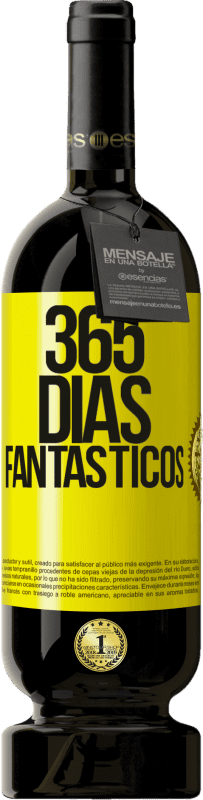 49,95 € | Vino Tinto Edición Premium MBS® Reserva 365 días fantásticos Etiqueta Amarilla. Etiqueta personalizable Reserva 12 Meses Cosecha 2014 Tempranillo