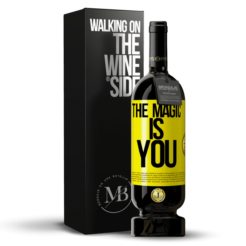 29,95 € Free Shipping | Red Wine Premium Edition MBS® Reserva The magic is you Yellow Label. Customizable label Reserva 12 Months Harvest 2014 Tempranillo