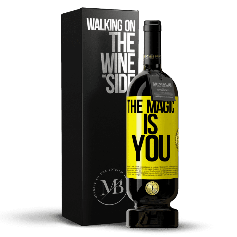 39,95 € Free Shipping | Red Wine Premium Edition MBS® Reserva The magic is you Yellow Label. Customizable label Reserva 12 Months Harvest 2015 Tempranillo