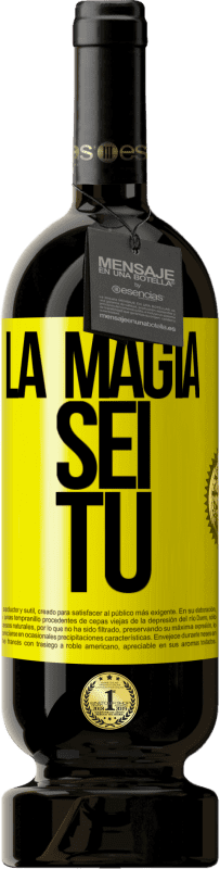 49,95 € Spedizione Gratuita | Vino rosso Edizione Premium MBS® Riserva La magia sei tu Etichetta Gialla. Etichetta personalizzabile Riserva 12 Mesi Raccogliere 2013 Tempranillo