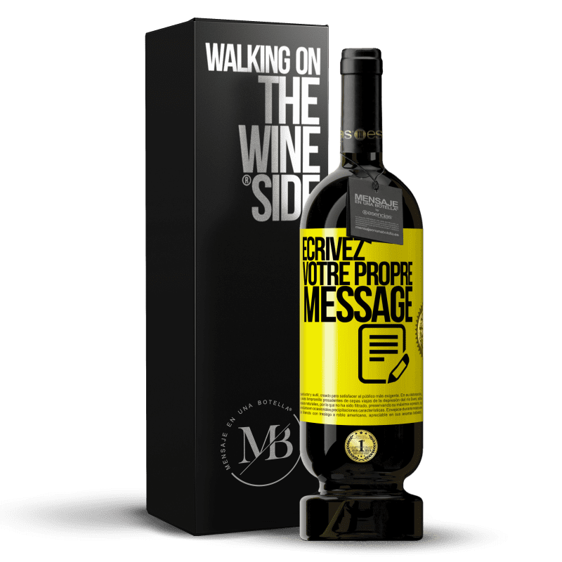 49,95 € Envoi gratuit | Vin rouge Édition Premium MBS® Réserve Écrivez votre propre message Étiquette Jaune. Étiquette personnalisable Réserve 12 Mois Récolte 2015 Tempranillo