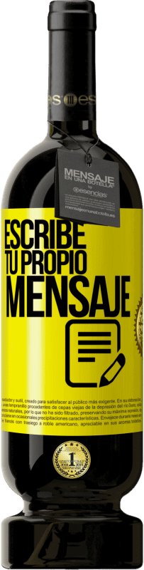 49,95 € | Vino Tinto Edición Premium MBS® Reserva Escribe tu propio mensaje Etiqueta Amarilla. Etiqueta personalizable Reserva 12 Meses Cosecha 2016 Tempranillo