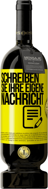 49,95 € | Rotwein Premium Ausgabe MBS® Reserve Schreib deine eigene Nachricht Gelbes Etikett. Anpassbares Etikett Reserve 12 Monate Ernte 2014 Tempranillo