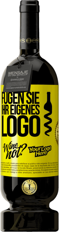 39,95 € Kostenloser Versand | Rotwein Premium Ausgabe MBS® Reserva Fügen Sie Ihr eigenes Logo Gelbes Etikett. Anpassbares Etikett Reserva 12 Monate Ernte 2014 Tempranillo