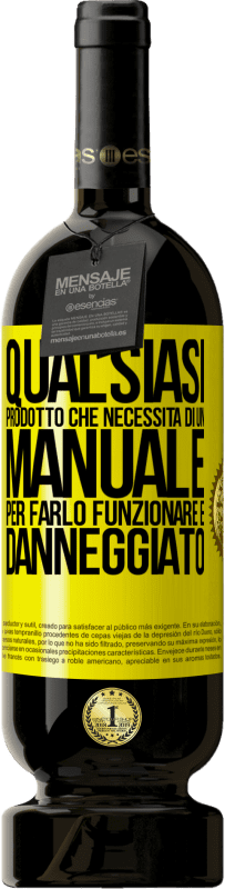 49,95 € | Vino rosso Edizione Premium MBS® Riserva Qualsiasi prodotto che necessita di un manuale per farlo funzionare è danneggiato Etichetta Gialla. Etichetta personalizzabile Riserva 12 Mesi Raccogliere 2014 Tempranillo