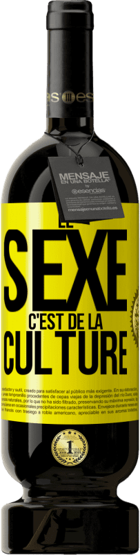 49,95 € | Vin rouge Édition Premium MBS® Réserve Le sexe c'est de la culture Étiquette Jaune. Étiquette personnalisable Réserve 12 Mois Récolte 2014 Tempranillo