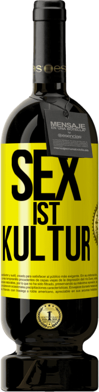 Kostenloser Versand | Rotwein Premium Ausgabe MBS® Reserve Sex ist Kultur Gelbes Etikett. Anpassbares Etikett Reserve 12 Monate Ernte 2016 Tempranillo