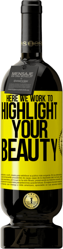 49,95 € 送料無料 | 赤ワイン プレミアム版 MBS® 予約する ここで私たちはあなたの美しさを強調するために働きます 黄色のラベル. カスタマイズ可能なラベル 予約する 12 月 収穫 2016 Tempranillo
